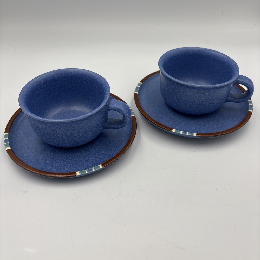 Mesa Sky Blue Cup and Saucer Sets 2 Pieces Set Japan